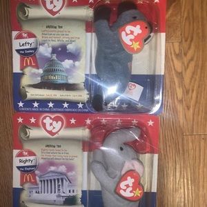 Righty and Lefty Ty Beanie Babies